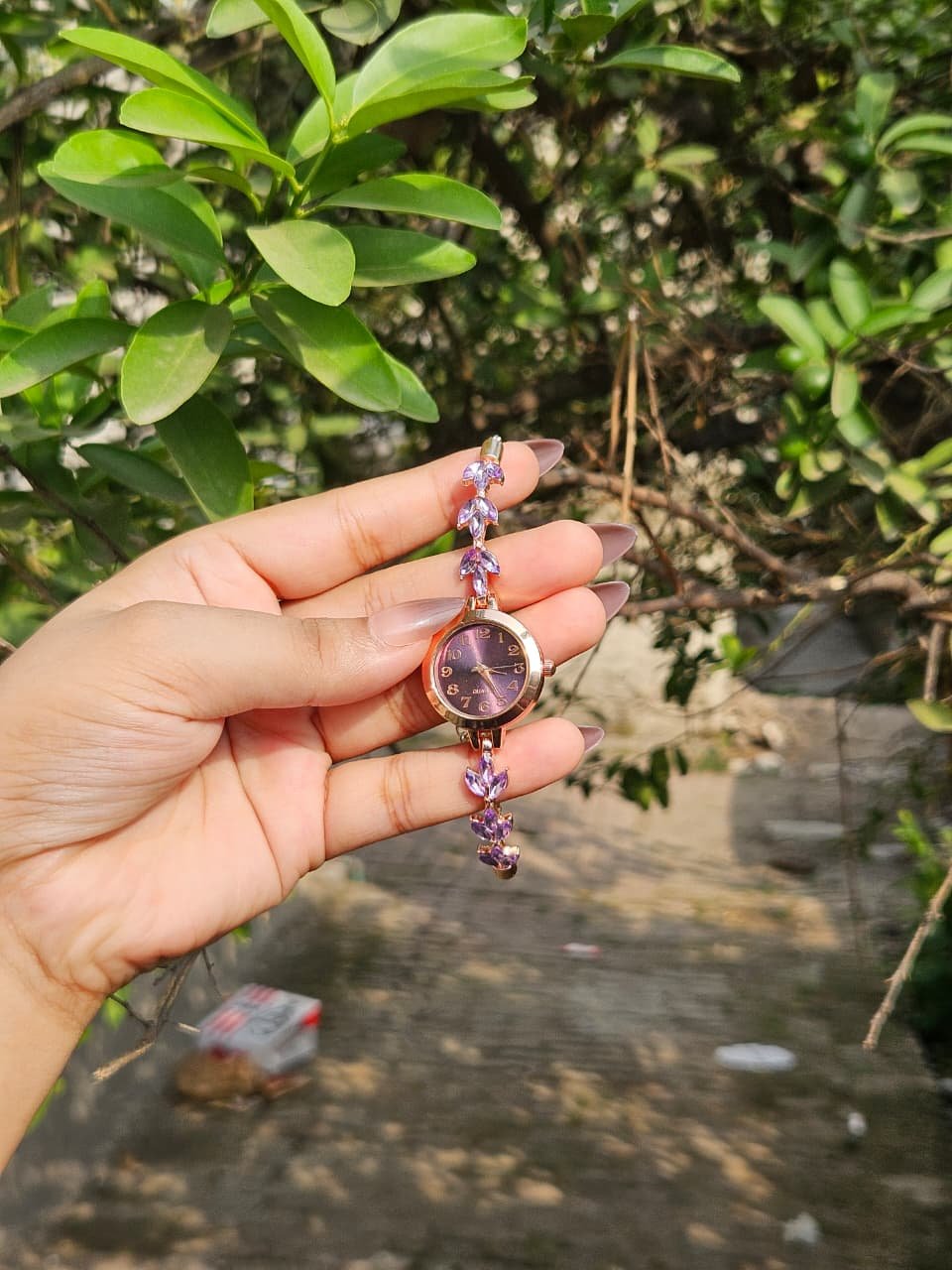 Rapunzel Inspired Purple Crystal Watch - Image 3
