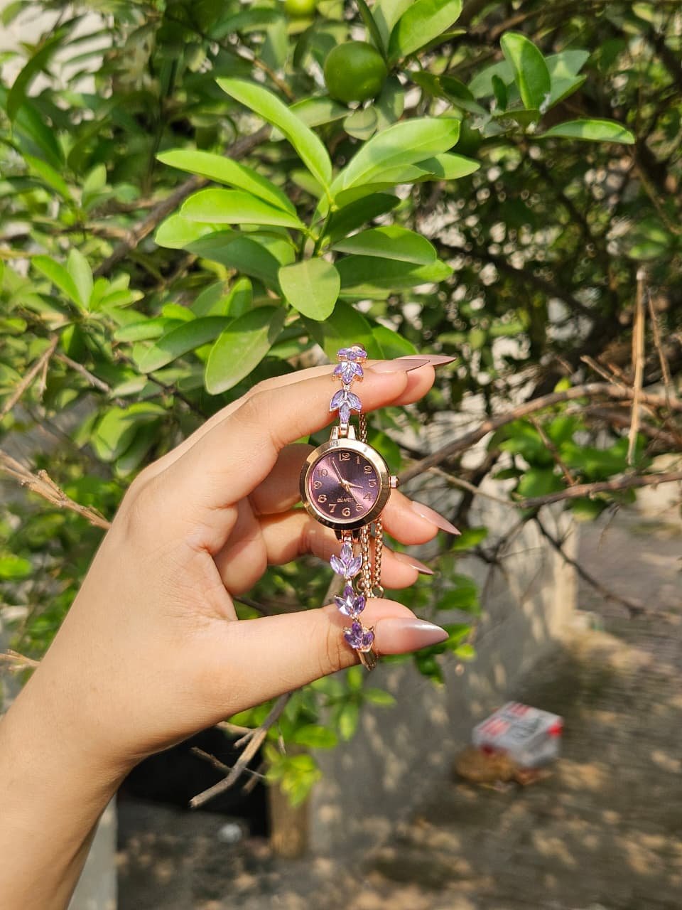 Rapunzel Inspired Purple Crystal Watch - Image 4