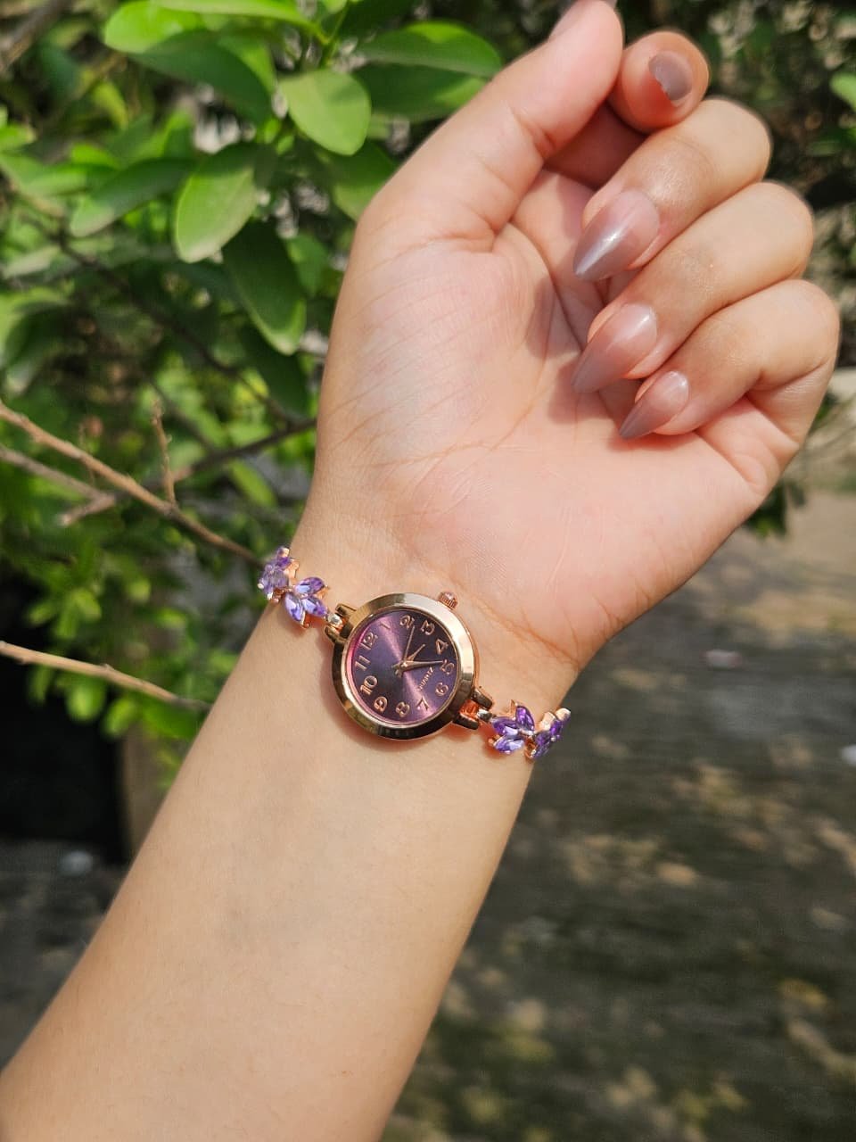 Rapunzel Inspired Purple Crystal Watch - Image 2