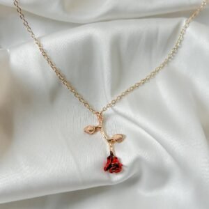 Trending Falling Rose Pendent
